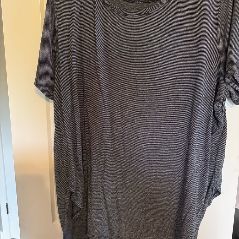 Halogen Gray Striped Top